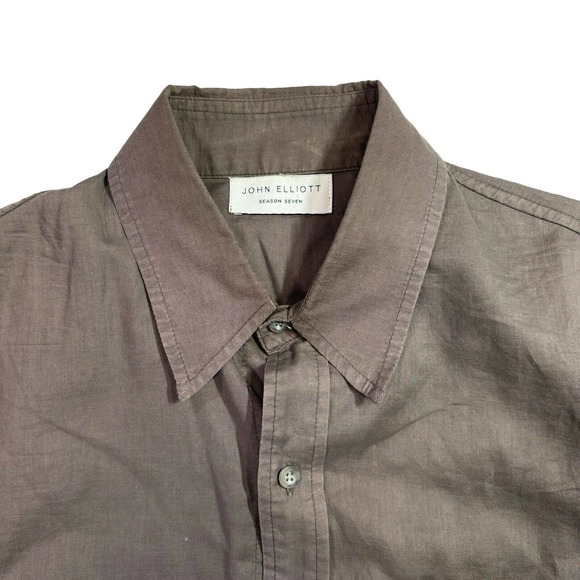 John Elliott Collar Button Up Shirt Size‎ 2 Season Seven - Picture 7 of 7